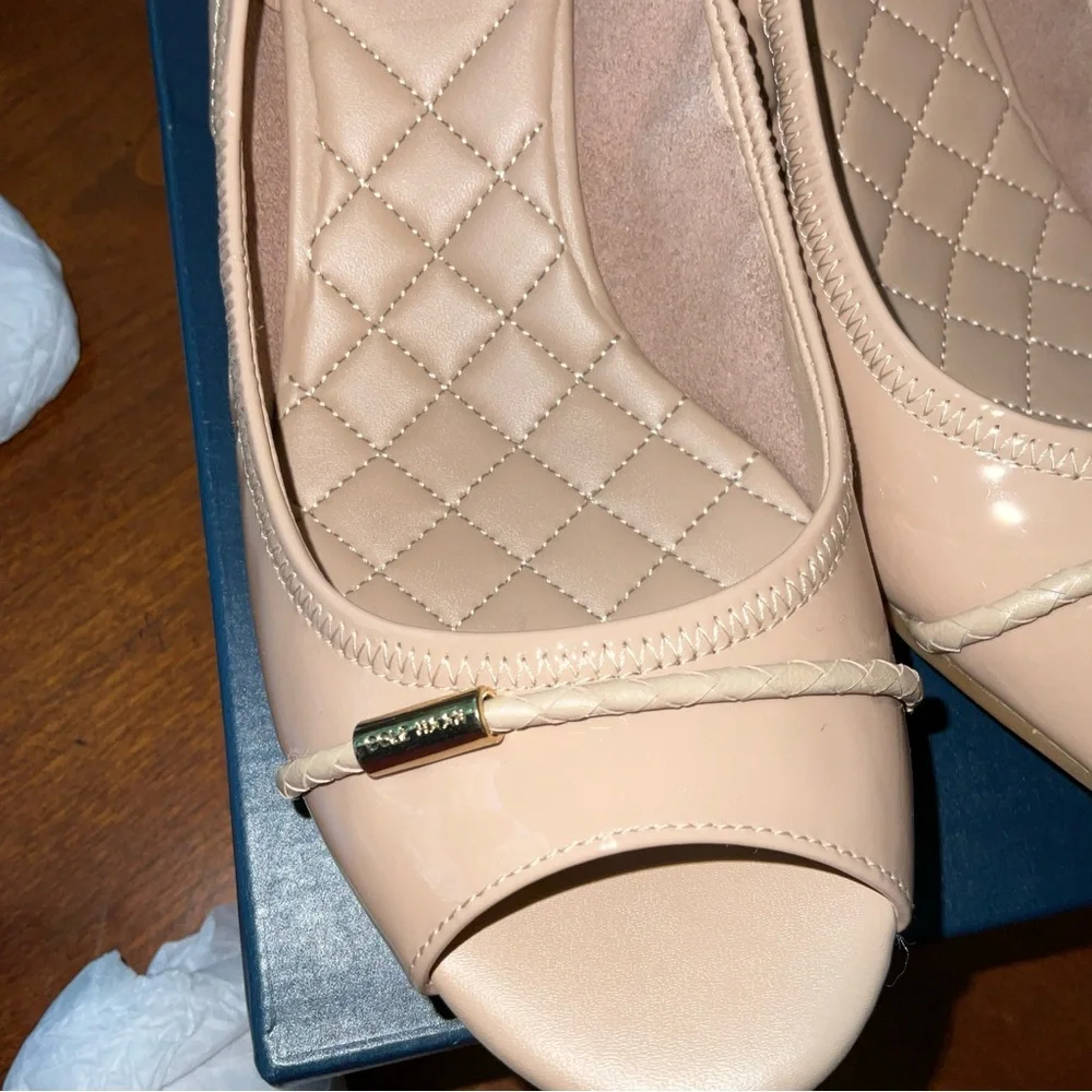Women's Cole Haan Emory Wedge Brd 40 II Maple Sugar (nude)  Size 5 W09538 NWT